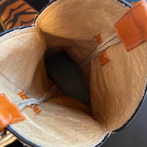 Custom made boots with matching belt tiger stripes - Picture 12 of 17